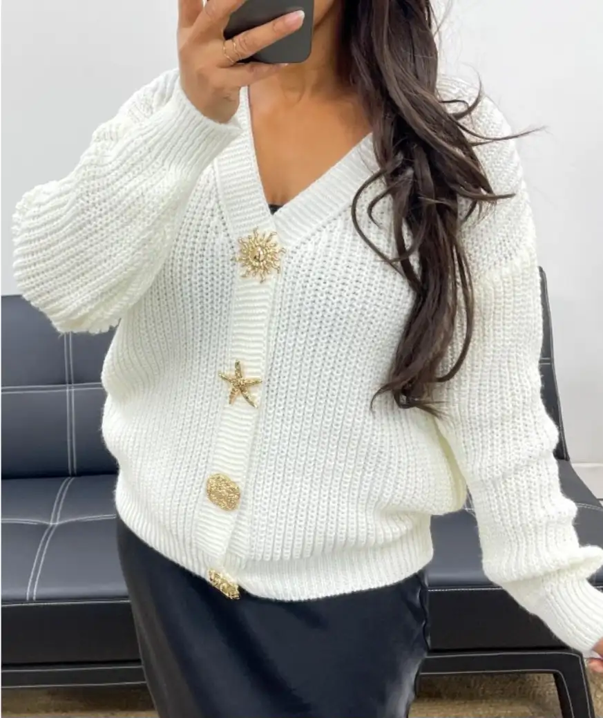 Gilet blanc cassé ou noir